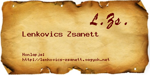Lenkovics Zsanett névjegykártya