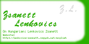 zsanett lenkovics business card